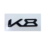 2021 2022 2023 KIA K8 Rear Trunk Black High Glossy K8 Letter Emblem Badge