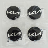 2017-2020 KIA Cadenza Genuine New KIA Logo Wheel Cap 4pcs For 17" 18" 19" Wheel Rim
