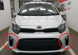 2018-2020 KIA PICANTO Genuine OEM Fog Lamp + Cover + Wire 6pcs Set