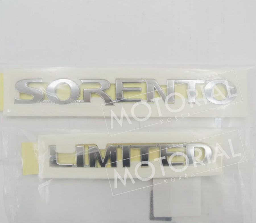 KIA SORENTO 2003-2009 OEM Rear Trunk Badge Emblem 2pcs Set