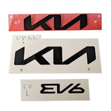 KIA EV6 2022 2023 2024 2025 High Glossy Black Front & Rear emblem 3ea 1set