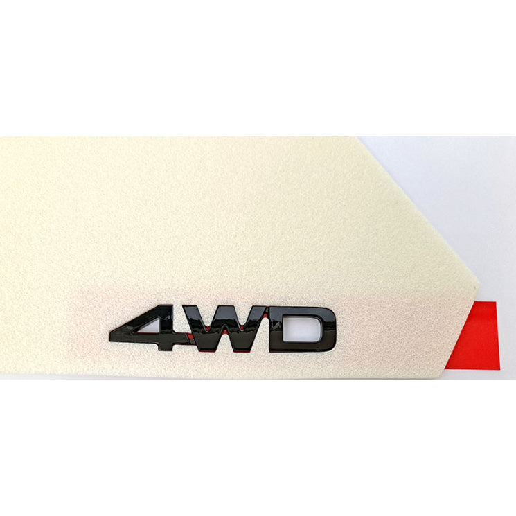 Black lettering 4WD Emblem for 2021 2022 2023 KIA Sorento