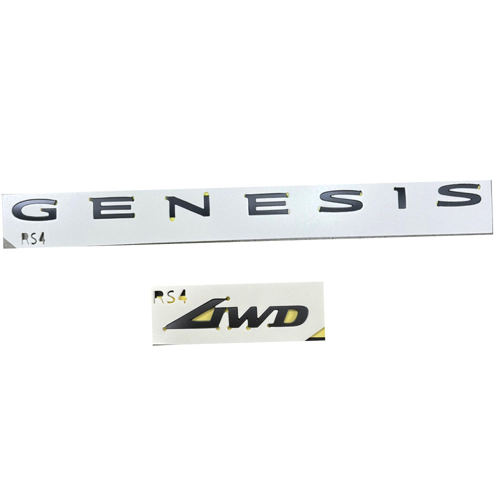 Genesis G90 2023 2024 2025 Genuine Black Edition Genesis & AWD Letter Emblem Set