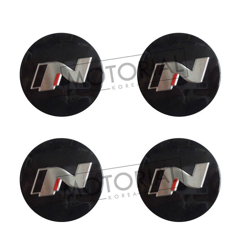 2022 2023 2024 HYUNDAI TUCSON N Genuine OEM N Logo Wheel Center Hub Cap 4pcs