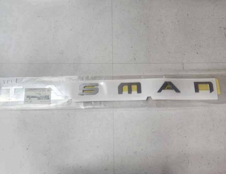 2025 2026 KIA TASMAN Genuine Rear Trunk Silver TASMAM Letter Emblem