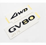 2025 2026 Genesis GV80 (facelifted 2025) Rear Trunk Glossy Black GV80 + AWD Emblem