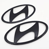 2026 Hyundai Palisade / Palisade Hybrid Glossy Black Front & Rear Emblem 3pcs Set