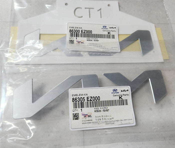 2026 KIA EV4 Genuine Front Hood & Rear Trunk KIA Logo Emblem 2ea Set