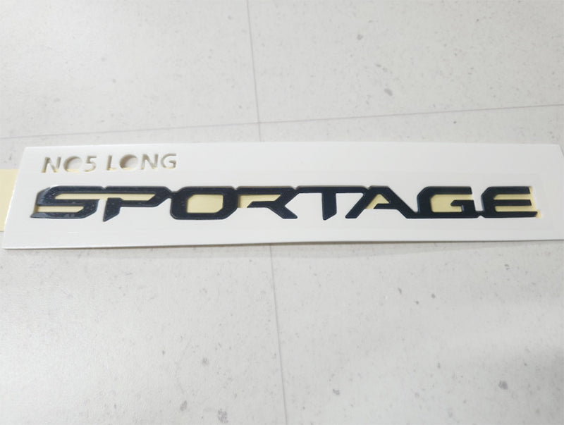 2025 KIA Sportage Facelift model Genuine OEM Rear Black Sportage Emblem