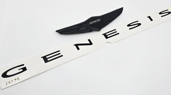 2025 2026 Genesis GV80 (facelifted 2025) Black High Glossy Front Wing ...