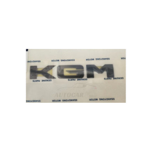 Genuine High Glossy Black KGM Logo Emblem Badge 7991041500