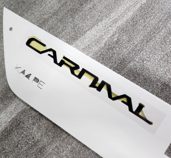 Rear Tailgate Emblem in Black for 2025 2026 KIA Carnival