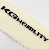 Ssangyong = KG mobility Rear Trunk High Glossy Black Logo Emblem