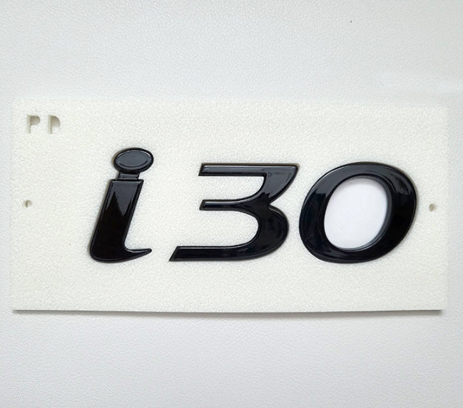 2018 2019 2020 2021 2022 2023 i30 / Elantra GT Rear Black High Glossy i30 letter Emblem