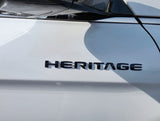 High Glossy Black HERITAGE Emblem for 2018 2019 2020 2021 2022 Ssangyong G4 Rexton