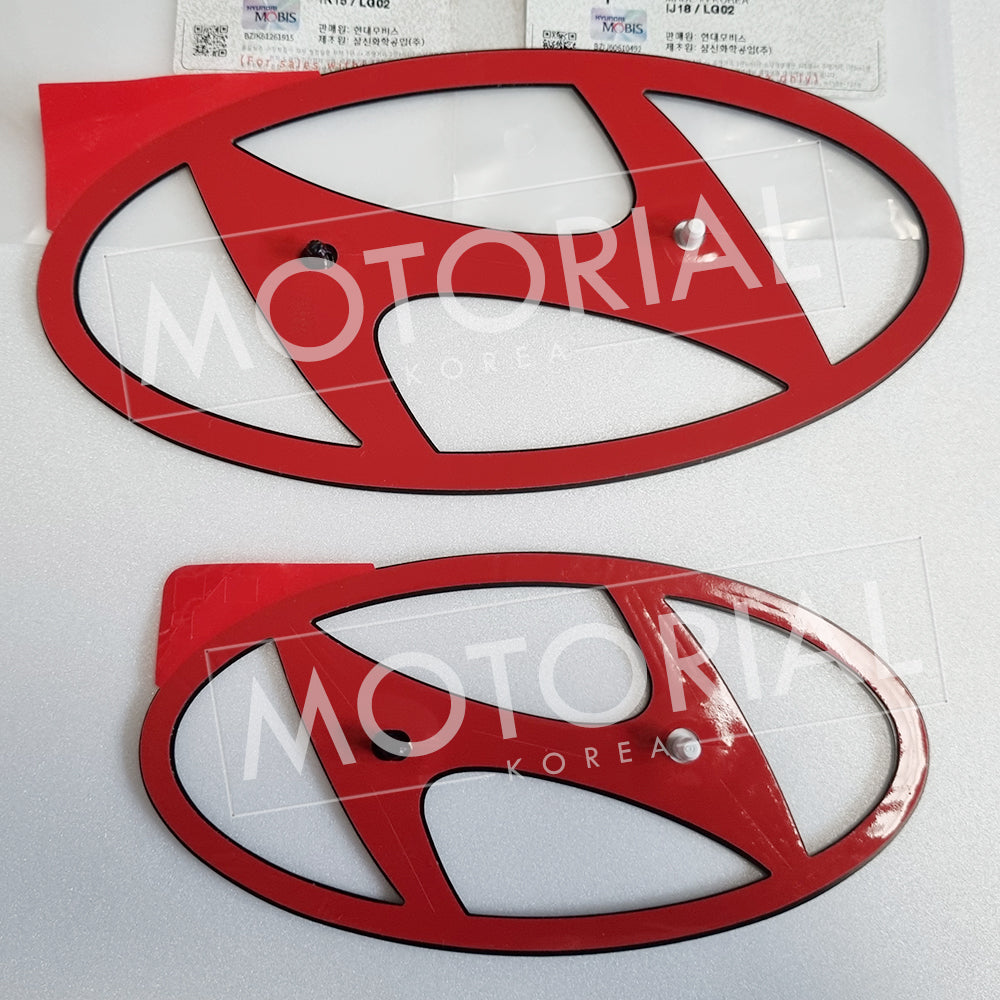 2024 2025 Hyundai i30 Sedan N (CN7 Australia market) Front & Rear Black Emblem 2ea set