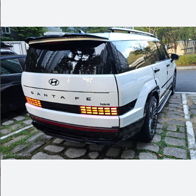 2024 2025 2026 Hyundai Santa Fe Rear Black High Glossy Hybrid Emblem