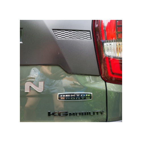 Ssangyong = KG mobility Rear Trunk High Glossy Black Logo Emblem