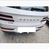 2025 2026 Genesis GV80 (facelifted 2025) High Glossy Black Front + Rear Emblem 4ea set