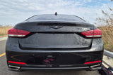 2017-2020 Genesis G80 Front Hood & Rear Trunk High Glossy Black Emblem 3ea Set