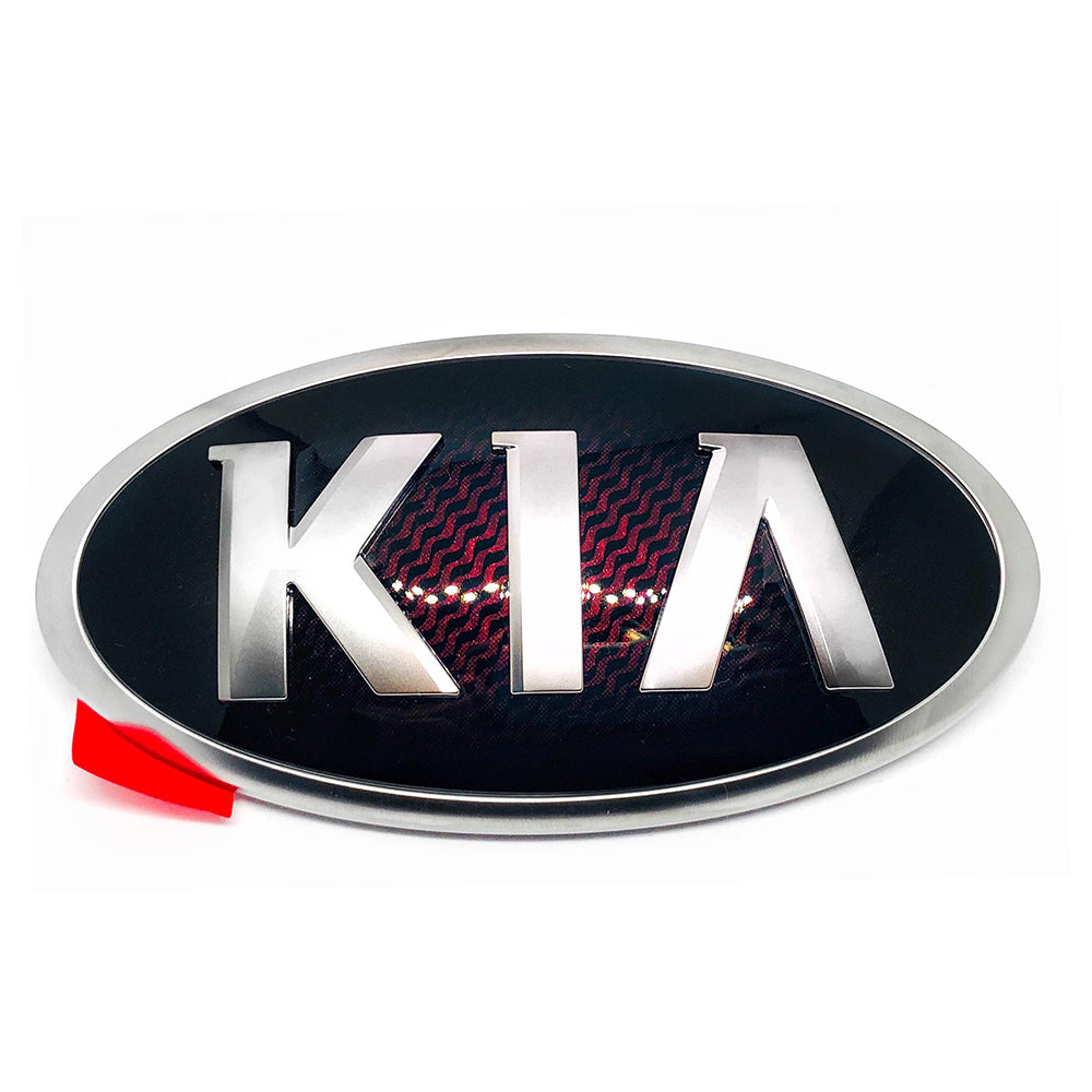 KIA K9 K900 Quoris 2018+ Genuine Bright Carbon Rear Trunk Emblem Badge