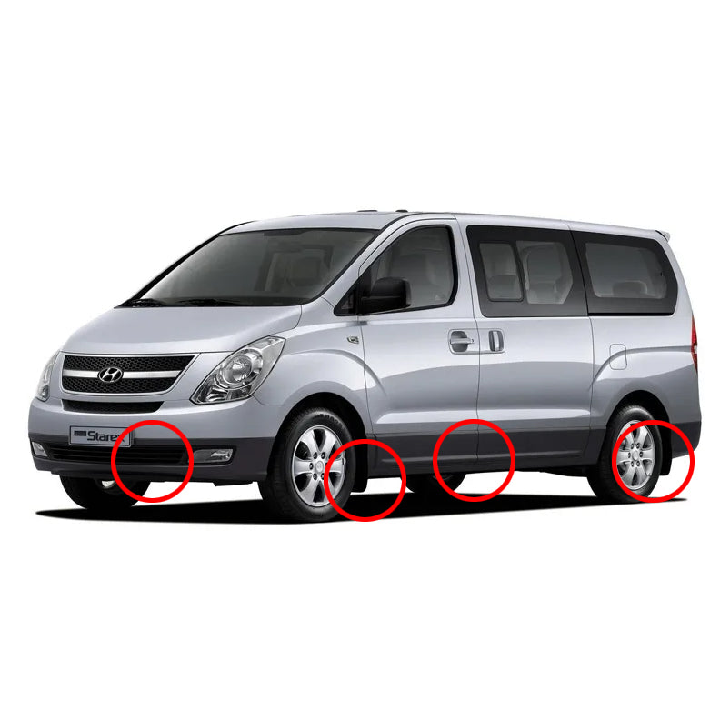 2008-2015 HYUNDAI Imax / H1 / i800 / Grand Starex OEM Front & Rear Mud Guard 4pcs Set