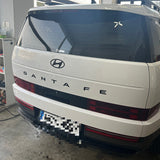 HYUNDAI SANTA FE 2024 2025 Genuine Rear Tailgate Black H Logo Symbol Mark Emblem