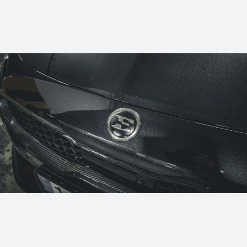 2018-2021 KIA STINGER Matte Smoky Gray Front Hood E Logo Emblem Badge