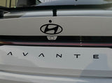 2024 2025 HYUNDAI ELANTRA N Genuine Front & Rear H LOGO + AVANTE Emblem Black 3pcs set