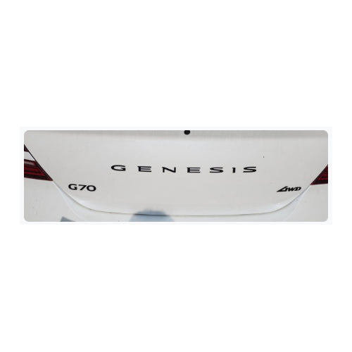2022 2023 2024 Hyundai Genesis G70 Trunk Lid Black High Glossy G70 Letter Emblem