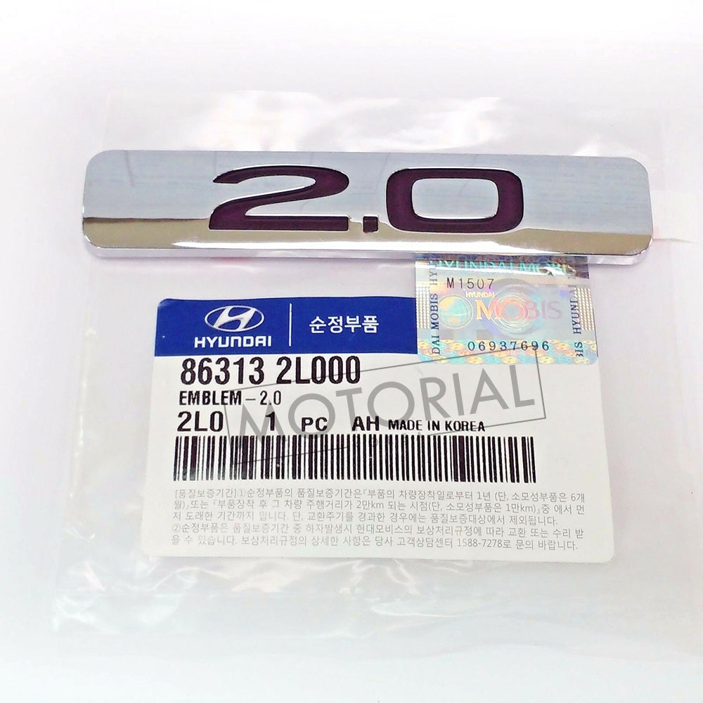 2008-2012 HYUNDAI i30 / I30cw Genuine OEM Rear Trunk 2.0 Logo Emblem Badge 863132L000