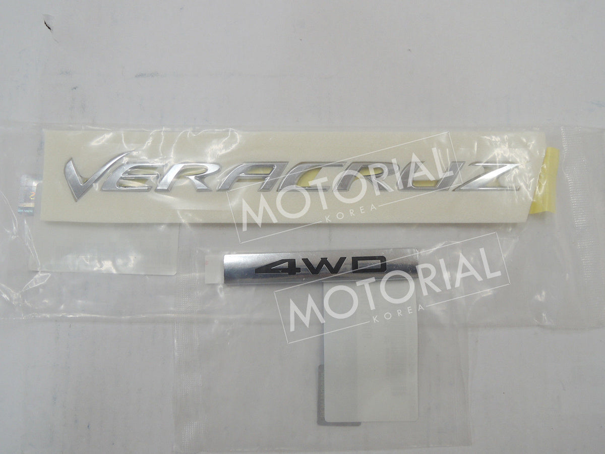 2006-2012 HYUNDAI VERACRUZ / ix55 OEM VERACRUZ + 4WD Logo Emblem 2006-2012 HYUNDAI VERACRUZ / ix55 OEM VERACRUZ + 4WD Logo Emblem