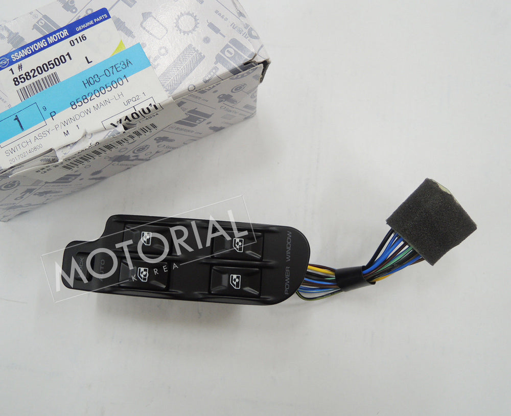 1993-2005 SSANGYONG MUSSO Genuine Front Main Power Window Switch Assy 8582005001