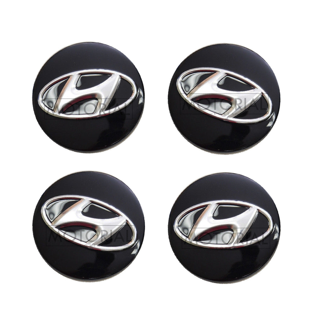 2010-2015 HYUNDAI TUCSON ix35 Genuine OEM Black Wheel Center Hub Cap 4pcs