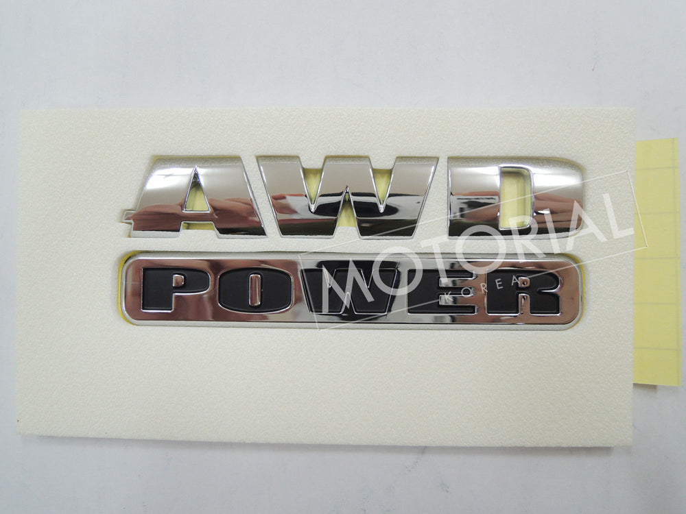 2006-2012 SSANGYONG REXTON Genuine OEM Rear AWD POWER Emblem