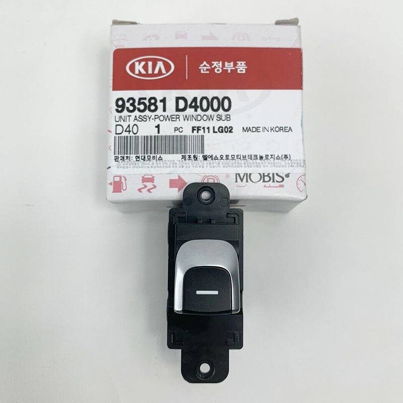 2017-2020 KIA Optima Genuine OEM Rear Door Power Window Switch Unit Right Left 93581D4000