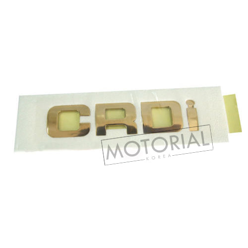 2001-2007 HYUNDAI TERRACAN Genuine OEM Side Fender Gold CRDi Emblem Badge 2pcs