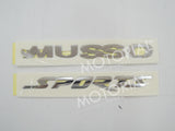 2002-2006 SSANGYONG MUSSO SPORTS OEM MUSSO + SPORTS Emblem Set