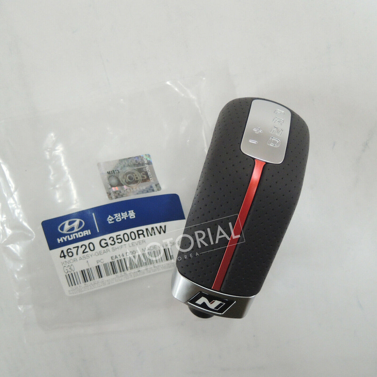 【最終値下げ】OILED LEATHER ⭐Genuine⭐ Gear Shift Lever Knob 46720AA300RED for Hyundai