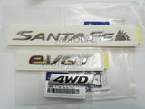 2013-2018 HYUNDAI Santa Fe Genuine Rear Trunk Santa Fe + eVGT + 4WD Emblem Set