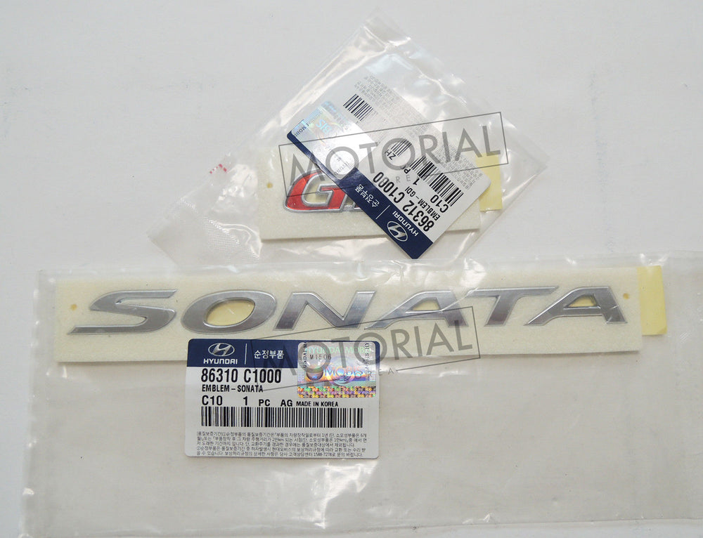 2015 2016 HYUNDAI SONATA / ix45 Genuine SONATA + GDi Emblem Badge 2EA Set