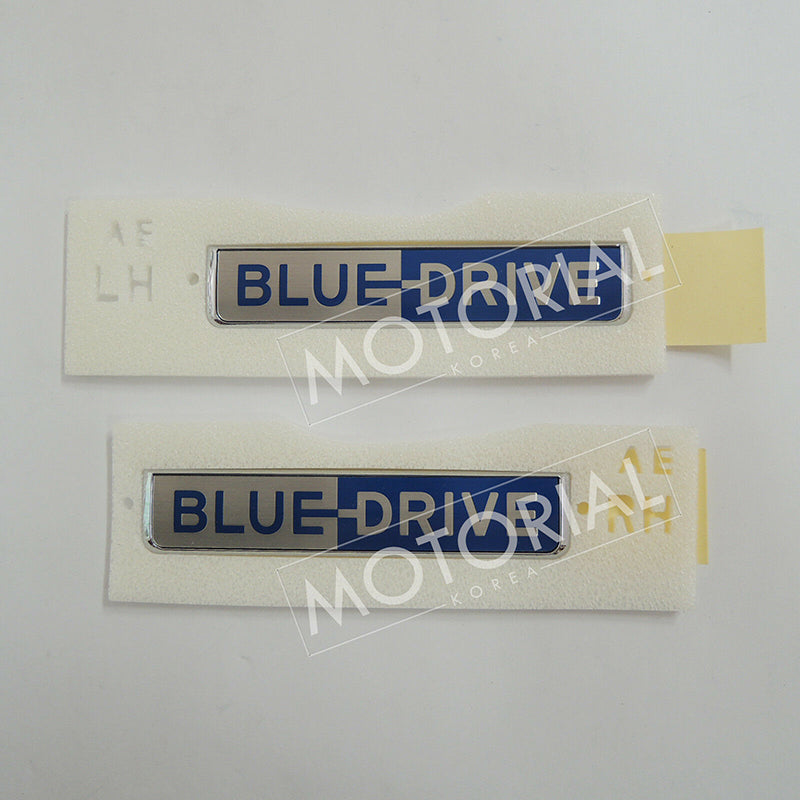 2017-2020 HYUNDAI IONIQ OEM Left Right Blue drive Emblem 2pcs 1set