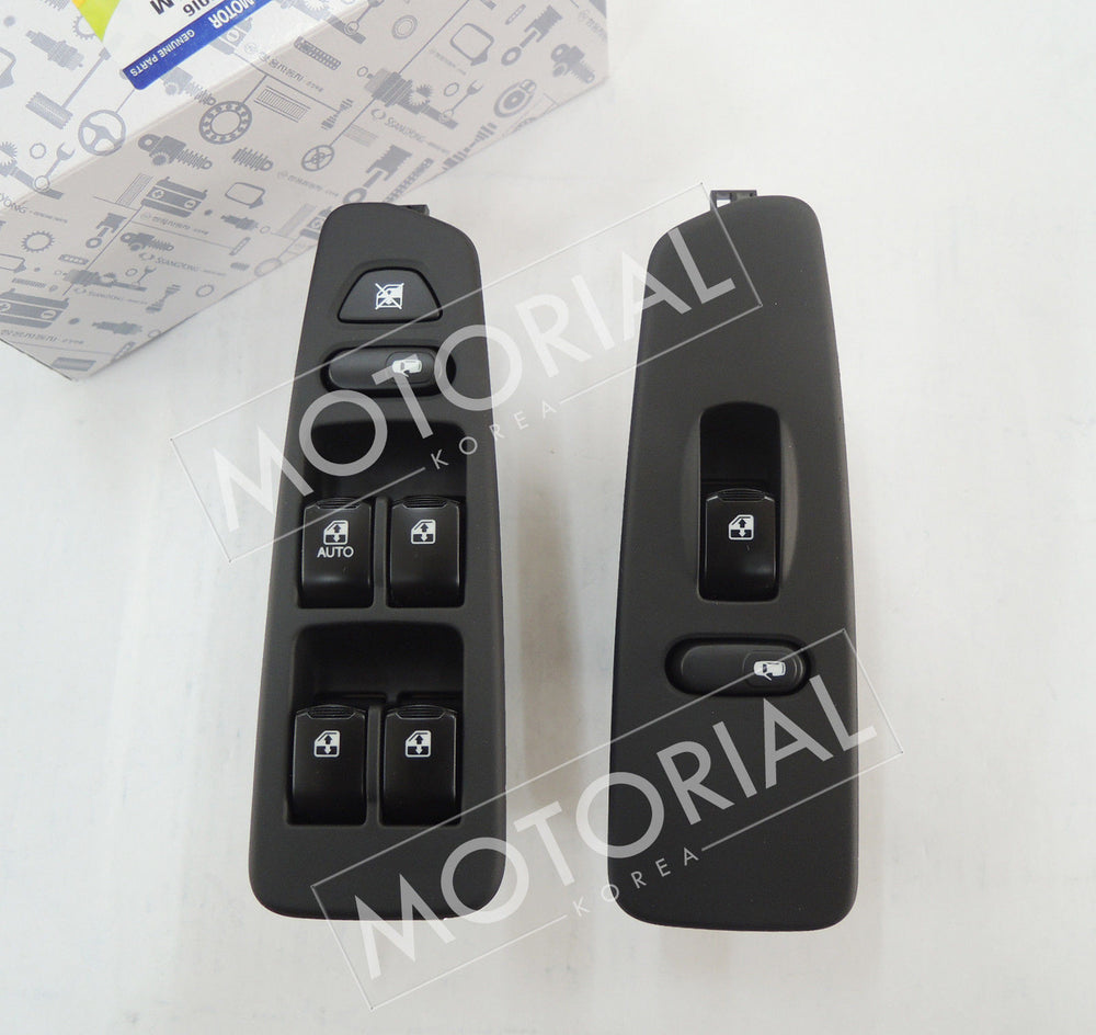 2004-2006 SSANGYONG REXTON OEM Front Main & Sub Power Window Switch Set