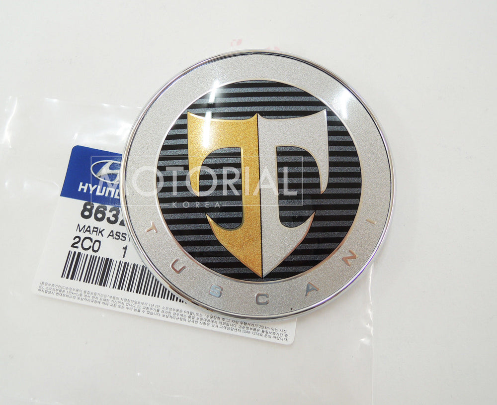 HYUNDAI TIBURON / TUSCANI 2001-2006 Genuine OEM Front Grill Emblem Badge