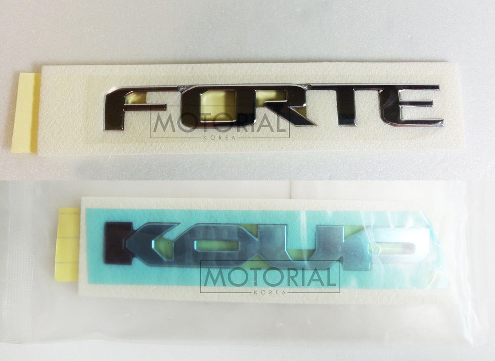 2010-2013 KIA FORTE KOUP OEM Rear Trunk FORTE + KOUP Emblem Set