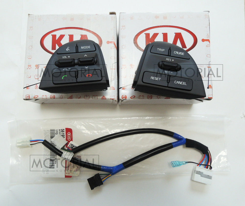 2015-2017 KIA PICANTO / MORNING OEM Audio Auto Cruise Switch + Wire + Clock Spring Heated