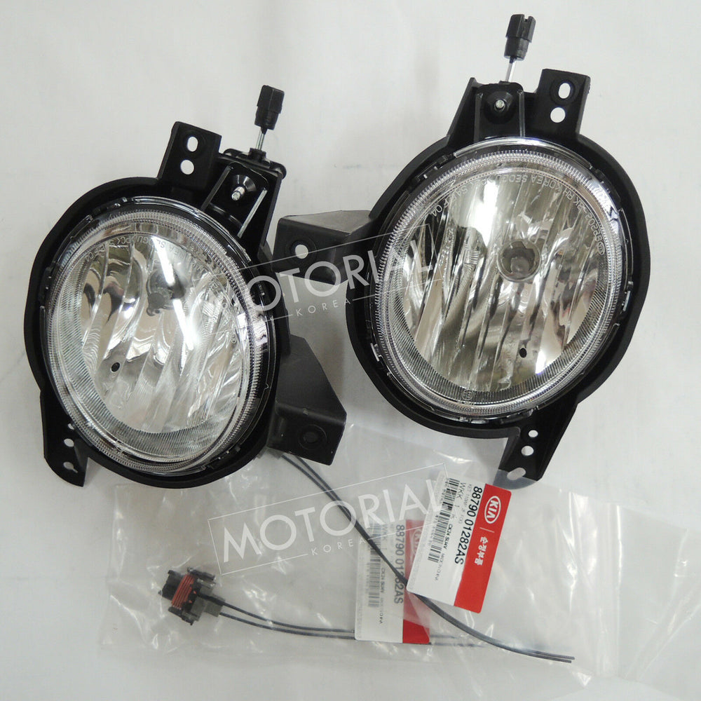 2012-2013 KIA SOUL Genuine OEM Fog Light Lamp + Wire 4pcs Set