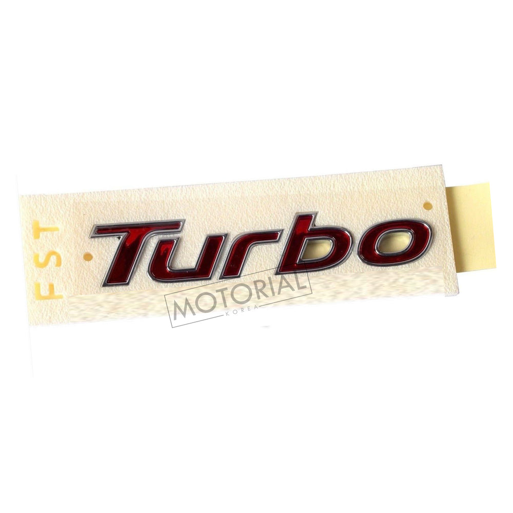 2011-2017 HYUNDAI VELOSTER Genuine OEM Rear Turbo Emblem Badge 863172V500