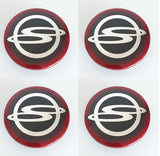 2022 2023 SSANGYONG TORRES Genuine Three Circle Red Color Wheel Cap 4pcs Set
