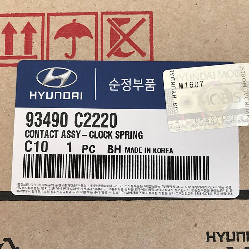 2015-2017 HYUNDAI SONATA Genuine OEM AIR BAG Clock Spring Module Contact Assy 93490C2220